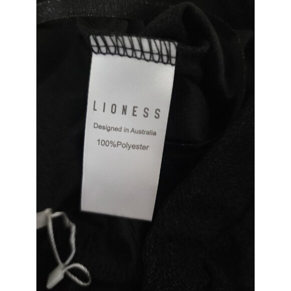 Lioness Black Wide-Leg Sheer Flared Cover Up Pants Women's Size L - Picture 3 of 6